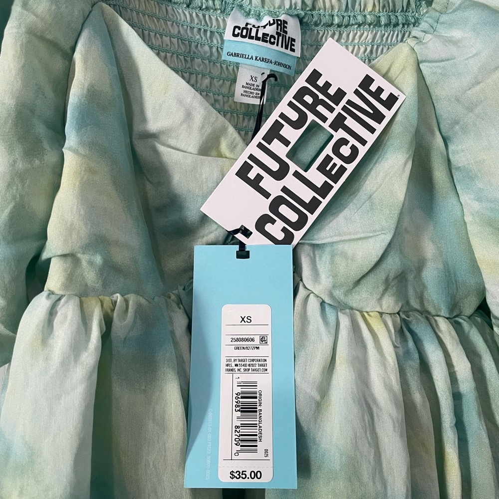 Target, Future Collective, XS, Tie-Dye, Spring Mini Dress, NWT - Picture 5 of 5